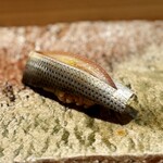 匠 進吾 - 小肌。
      その身の旨味が、ちゃんと感じられる〆加減。