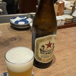 赤坂 こみかん - ・瓶ビール 赤星サッポロ(600円)