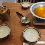 米処 神米 - しゃぶしゃぶセッティング