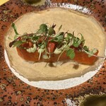 洋風旅館 ぴのん - 蕎麦粉のクレープ　ミルクサーモンの塩麹マリネ