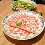 米処 神米 - 南の島豚しゃぶしゃぶコース2人前