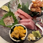 こけら - マグロウニ入り７点盛り