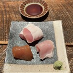 若鳥焼き もばら - 鶏刺し