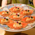 銀座 しのはら - 伊勢海老、渡り蟹、毛蟹、土佐酢ジュレ