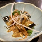 たるごや - お通し　ナス味噌