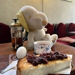 すぬーぴー - 紅茶（450円） あんこトッピング（＋80円）