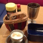 ジュン - セットにはフルーツヨーグルトとソフトドリンクが付く