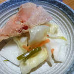 そば切 雨耕庵 - 鮭漬け