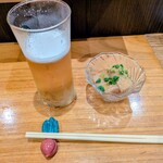 酒肆 黒崎 - 生中ビール450円