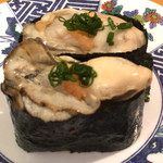 廻鮮寿司 塩釜港 - 牡蠣軍艦（H26.11）