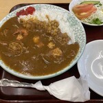 おいかわ食堂 - シーフードカレー（サラダ付）