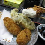 お食事処 快心友 - カキフライ　いただきます(^^♪