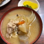 五芳斉 - これがオススメ豚汁！！甘くて美味しい