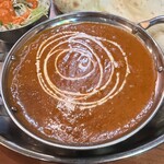サワディーナマステ - ✅Aランチセット(カレー1種&ドリンク)¥900
　※キーマカレー5辛・サラダ・烏龍茶付
　※ナンorライス(1回お代わり無料)