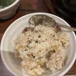 焼肉 ONAKANOMIKATA - 石焼きガーリックライス