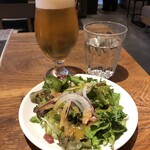 中目黒　ピッツェリア8 - ランチマルゲリータ（サラダ付き）：１７４７円のサラダ