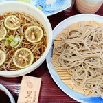 そば処 はないかだ - 『ハーフ＆ハーフ』②　※すだちそば（温）＆ざるそば