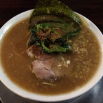 ラーメン ヤスオ - らーめん（細麺） 130g ショウガ 700円