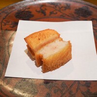 天ぷら浅沼 - ハトシ（えび天ぷらサンド）