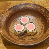 天ぷら浅沼 - 明太子揚げ