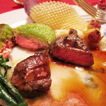 レストラン クララ - (2014.10月)仔牛フィレ肉と仔羊ロース肉。並外れた美味しさ