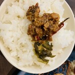熟成豚 かわむら - 食べ放題の豚の佃煮としば漬けで、ご飯がすすみまくる！