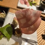 海鮮 イタリアンバル ルチアーノ - このハムめちゃめちゃ美味しいです～！