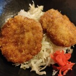 山形一寸亭 - チキンカツ丼はソース味。なんだかなぁ〜