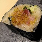 鮨 いまむら - トロたく太巻き