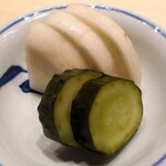 鮨 いまむら - カブとキュウリのぬか漬け