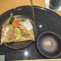 うおまん 西梅田本店 - 海老のあられ揚げ