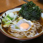 そば処 亀島 - 春菊天玉そば@税込560円