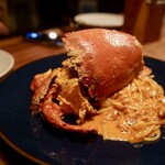 クル クル - 笹利産アサヒガニのトマトクリームリングイネ