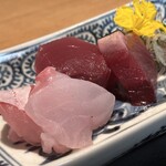 日本料理FUJI - 鰹のたたき、真ハタ刺し