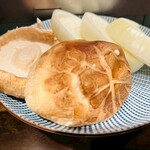 ジンギスカン おおにし - どんこ椎茸andターザン（極甘玉葱）