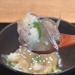 日本料理FUJI - 生シラス丼、藤枝の有精卵と万願寺唐辛子炒め