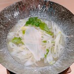 梅田 すし継 - クエのしゃぶしゃぶ④