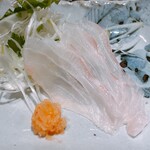 梅田 すし継 - クエのしゃぶしゃぶ②