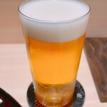 梅田 すし継 - 生ビール