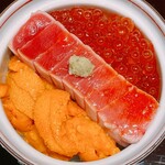 梅田 すし継 - 三色丼②