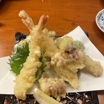 北新地 みち田 - 天ぷら盛り合わせて
