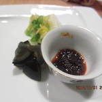 ビストロシノワ YASMIN - 中華粥のトッピング