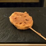 串揚げ タケナカ - レンコン タレ