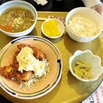 料理とお酒 まさ - 豚汁とほっけフライ