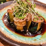 藁と瓶 赤星カツヲ - ✨茄子のたたき✨