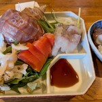 小料理屋 雅 - 刺身の内容はその日次第