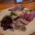 小料理屋 雅 - おまかせの刺身盛り