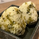 旬路 松田 - 高菜とじゃこのおにぎり