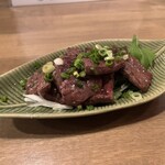 旬路 松田 - 馬心臓の厚切り炙り焼き