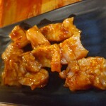 七輪焼肉 安安 - 牛ミノ